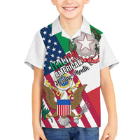 Personalised Italian American Heritage Month Family Matching Puletasi Dress and Hawaiian Shirt - Wonder Print Shop