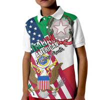 Personalised Italian American Heritage Month Kid Polo Shirt - Wonder Print Shop