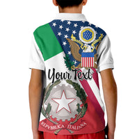 Personalised Italian American Heritage Month Kid Polo Shirt - Wonder Print Shop