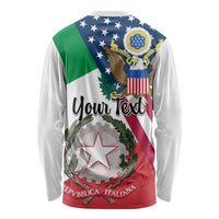Personalised Italian American Heritage Month Long Sleeve Shirt - Wonder Print Shop