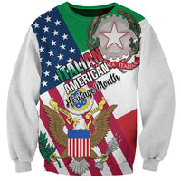 Personalised Italian American Heritage Month Sweatshirt - Wonder Print Shop