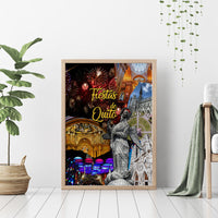 Ecuador Canvas Wall Art Fiestas de Quito 2023 Unique Version - Wonder Print Shop