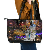 Ecuador Leather Tote Bag Fiestas de Quito 2023 Unique Version - Wonder Print Shop