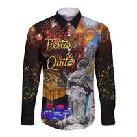 Ecuador Long Sleeve Button Shirt Fiestas de Quito 2023 Unique Version - Wonder Print Shop