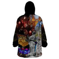 Ecuador Wearable Blanket Hoodie Fiestas de Quito 2023 Unique Version - Wonder Print Shop
