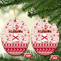 Alabama Christmas Ceramic Ornament Santa Claus Xmas Pattern - Wonder Print Shop