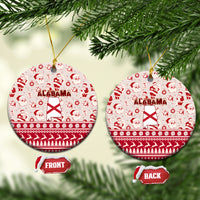 Alabama Christmas Ceramic Ornament Santa Claus Xmas Pattern - Wonder Print Shop