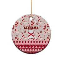 Alabama Christmas Ceramic Ornament Santa Claus Xmas Pattern - Wonder Print Shop