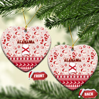 Alabama Christmas Ceramic Ornament Santa Claus Xmas Pattern - Wonder Print Shop