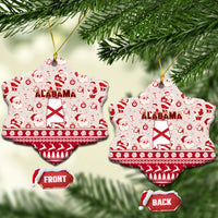 Alabama Christmas Ceramic Ornament Santa Claus Xmas Pattern - Wonder Print Shop