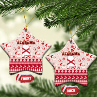 Alabama Christmas Ceramic Ornament Santa Claus Xmas Pattern - Wonder Print Shop