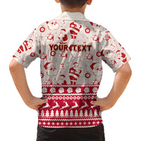 Custom Alabama Christmas Family Matching Long Sleeve Bodycon Dress and Hawaiian Shirt Santa Claus Xmas Pattern - Wonder Print Shop