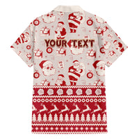 Custom Alabama Christmas Family Matching Long Sleeve Bodycon Dress and Hawaiian Shirt Santa Claus Xmas Pattern - Wonder Print Shop