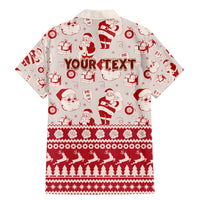 Custom Alabama Christmas Family Matching Mermaid Dress and Hawaiian Shirt Santa Claus Xmas Pattern - Wonder Print Shop