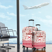 Custom Alabama Christmas Luggage Cover Santa Claus Xmas Pattern - Wonder Print Shop