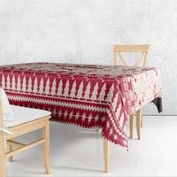 Custom Alabama Christmas Tablecloth Santa Claus Xmas Pattern - Wonder Print Shop