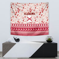 Custom Alabama Christmas Tapestry Santa Claus Xmas Pattern - Wonder Print Shop