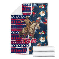 custom-texas-christmas-blanket-cowboy-with-santa-claus-in-space