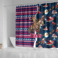 custom-texas-christmas-shower-curtain-cowboy-with-santa-claus-in-space