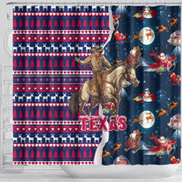 custom-texas-christmas-shower-curtain-cowboy-with-santa-claus-in-space