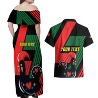 Personalized Portugal 1640 Couples Matching Off Shoulder Maxi Dress and Hawaiian Shirt 1 De Dezembro Independence Day - Wonder Print Shop