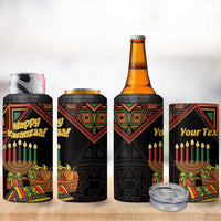 Personalized African Happy Kwanzaa 4 in 1 Can Cooler Tumbler - Wonder Print Shop