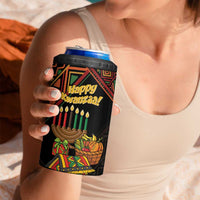 Personalized African Happy Kwanzaa 4 in 1 Can Cooler Tumbler - Wonder Print Shop