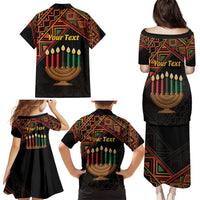 Personalized African Happy Kwanzaa Family Matching Puletasi and Hawaiian Shirt - Wonder Print Shop