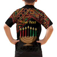 Personalized African Happy Kwanzaa Family Matching Tank Maxi Dress and Hawaiian Shirt - Wonder Print Shop