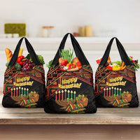 African Happy Kwanzaa Grocery Bag