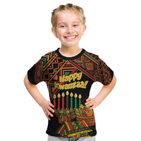 Personalized African Happy Kwanzaa Kid T Shirt - Wonder Print Shop