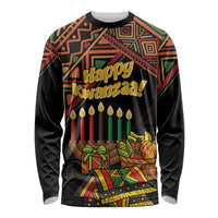 Personalized African Happy Kwanzaa Long Sleeve Shirt - Wonder Print Shop