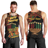 Personalized African Happy Kwanzaa Men Tank Top - Wonder Print Shop