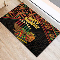 Personalized African Happy Kwanzaa Rubber Doormat - Wonder Print Shop