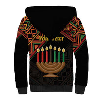 Personalized African Happy Kwanzaa Sherpa Hoodie - Wonder Print Shop
