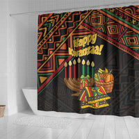 Personalized African Happy Kwanzaa Shower Curtain