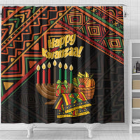 Personalized African Happy Kwanzaa Shower Curtain