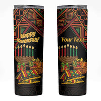 Personalized African Happy Kwanzaa Skinny Tumbler - Wonder Print Shop