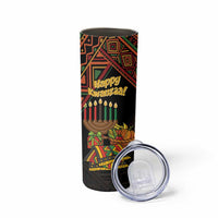 Personalized African Happy Kwanzaa Skinny Tumbler - Wonder Print Shop