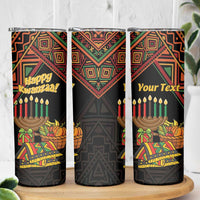 Personalized African Happy Kwanzaa Skinny Tumbler - Wonder Print Shop