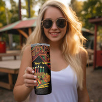 Personalized African Happy Kwanzaa Skinny Tumbler - Wonder Print Shop