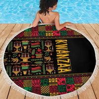 Kwanzaa African Pattern Beach Blanket - Wonder Print Shop