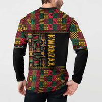 Kwanzaa African Pattern Button Sweatshirt - Wonder Print Shop