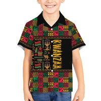 Kwanzaa African Pattern Family Matching Short Sleeve Bodycon Dress and Hawaiian Shirt - Wonder Print Shop