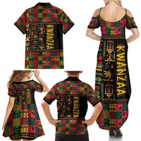 Kwanzaa African Pattern Family Matching Summer Maxi Dress and Hawaiian Shirt - Wonder Print Shop