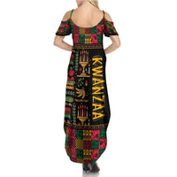 Kwanzaa African Pattern Family Matching Summer Maxi Dress and Hawaiian Shirt - Wonder Print Shop
