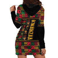 Kwanzaa African Pattern Hoodie Dress - Wonder Print Shop