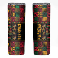 Kwanzaa African Pattern Skinny Tumbler - Wonder Print Shop