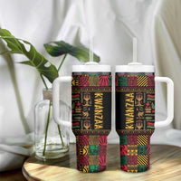 Kwanzaa African Pattern Tumbler With Handle - Wonder Print Shop