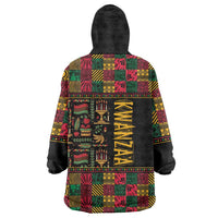 Kwanzaa African Pattern Wearable Blanket Hoodie - Wonder Print Shop